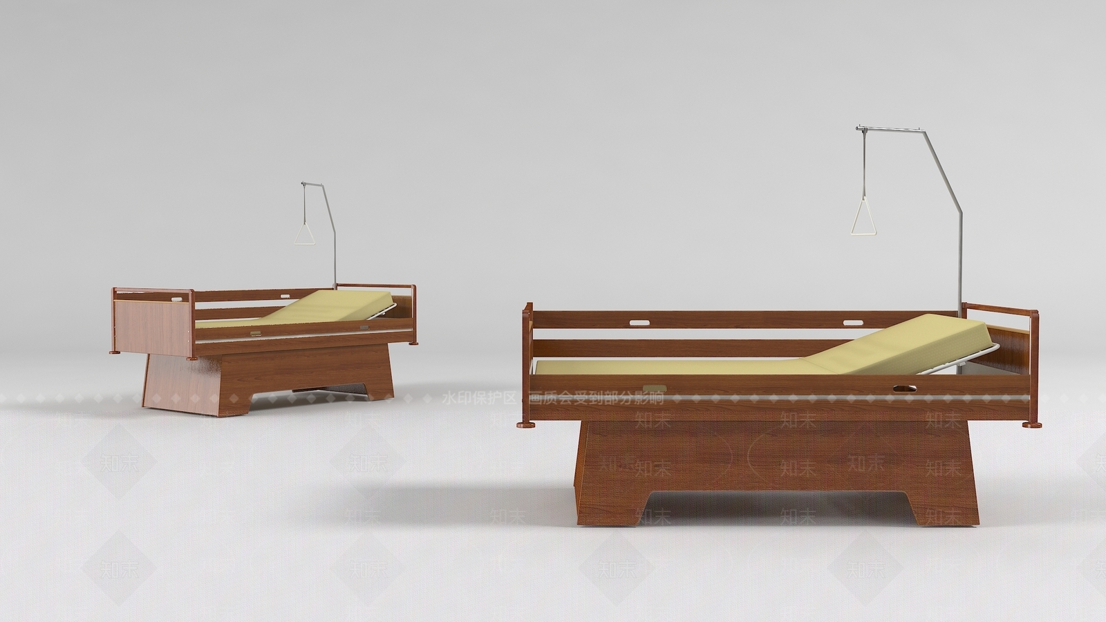 现代病床3D模型下载【ID:981774791】