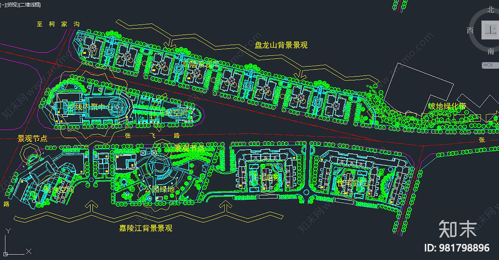 阆中市城市修建性规划与设计cad施工图下载【ID:981798896】