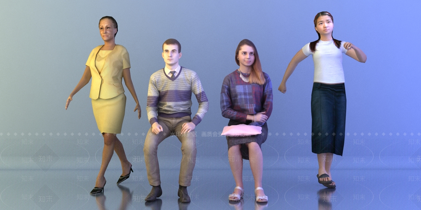 现代人物3D模型下载【ID:681825477】
