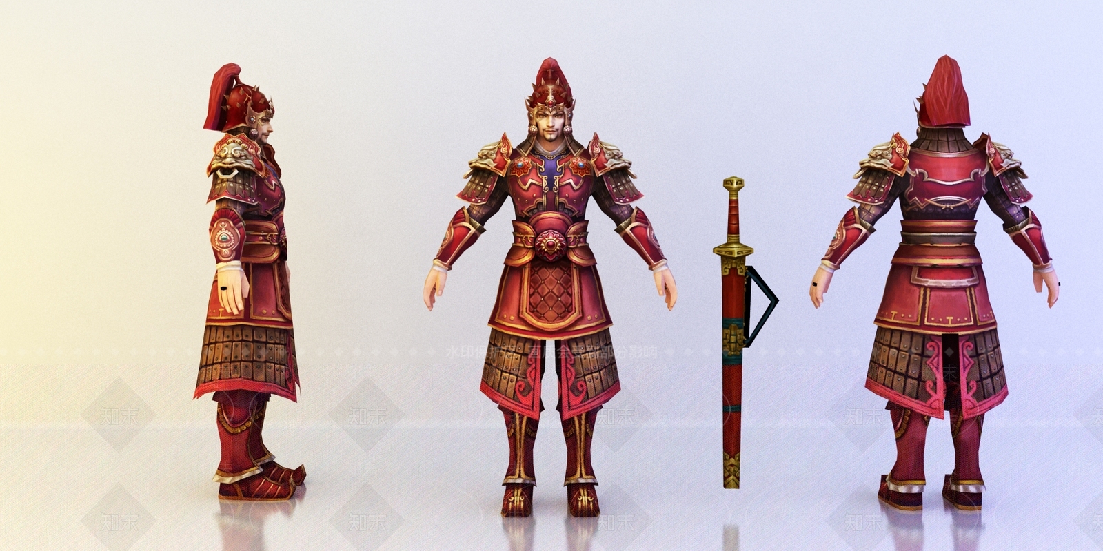 中式古代人物3D模型下载【ID:681871463】