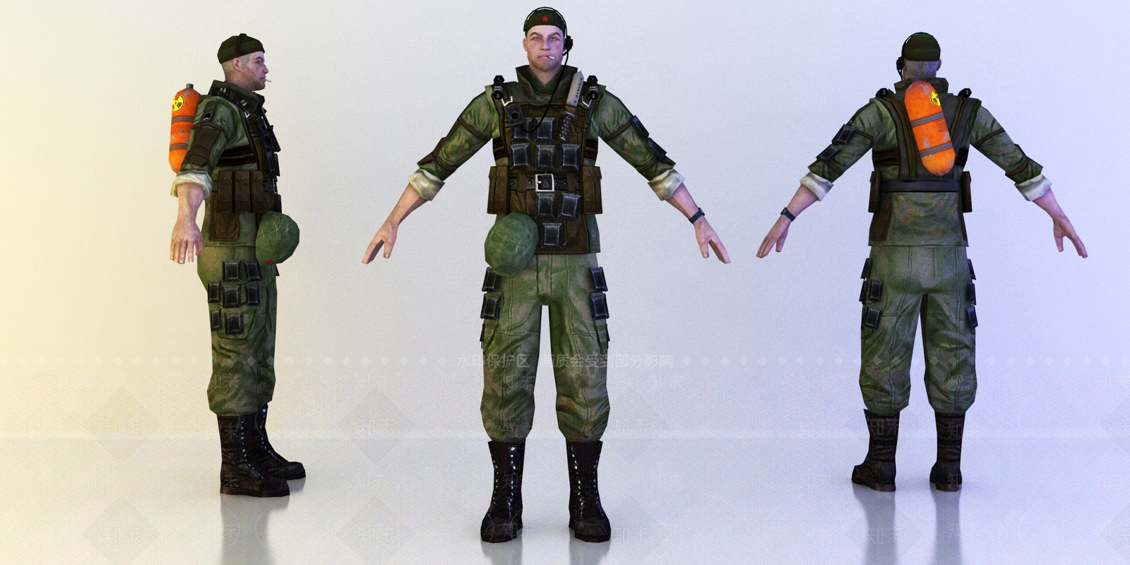 现代特种兵3D模型下载【ID:681872416】