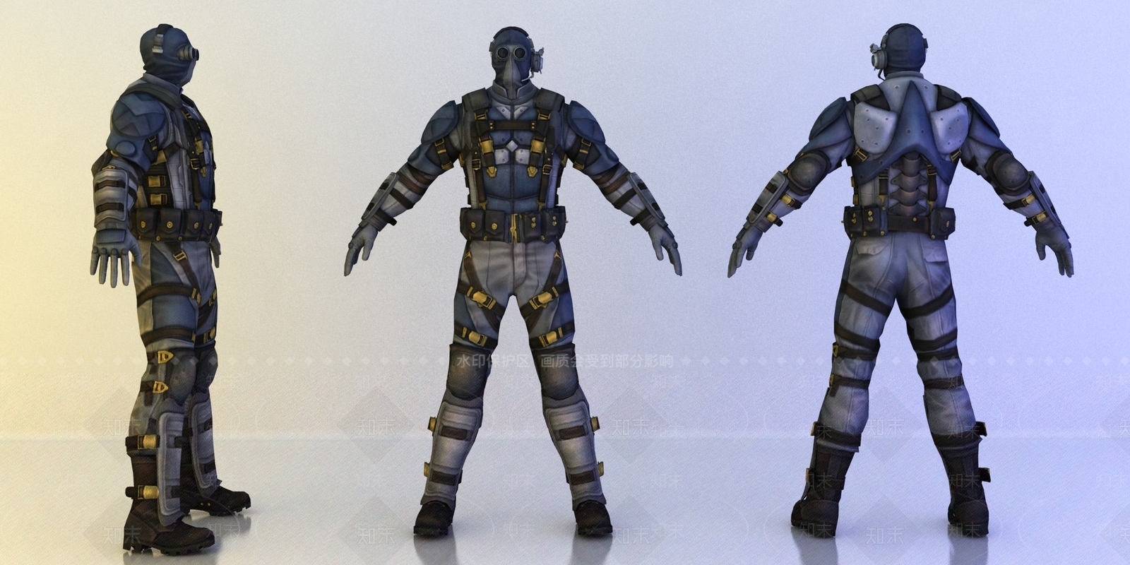 现代特种兵3D模型下载【ID:681872426】