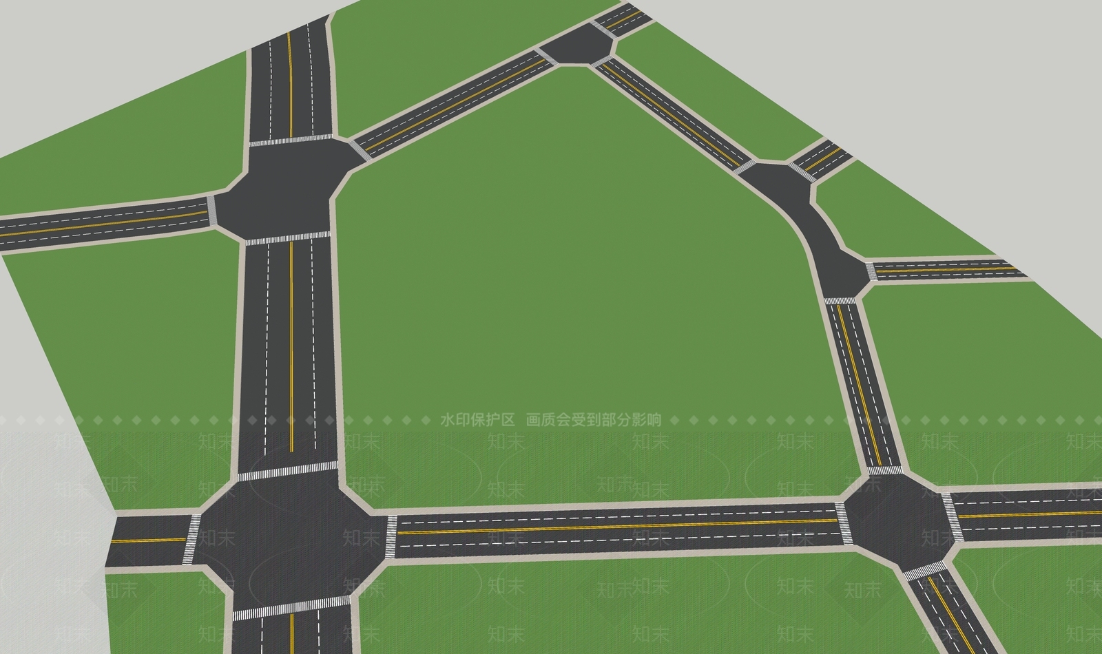 现代道路SU模型下载【ID:581872881】