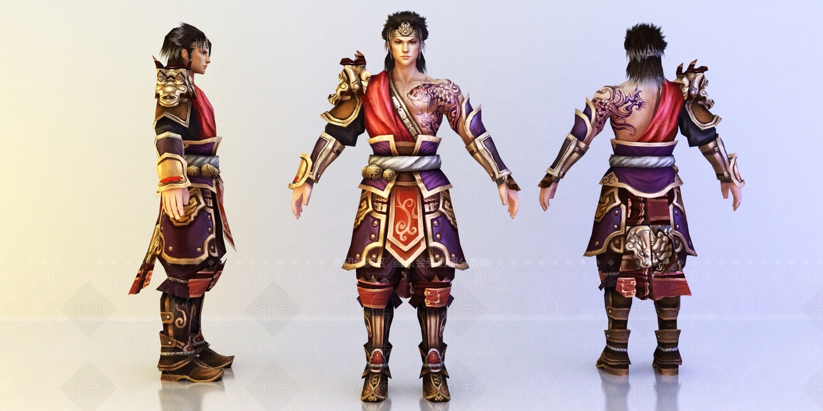 中式古代人物3D模型下载【ID:681873467】