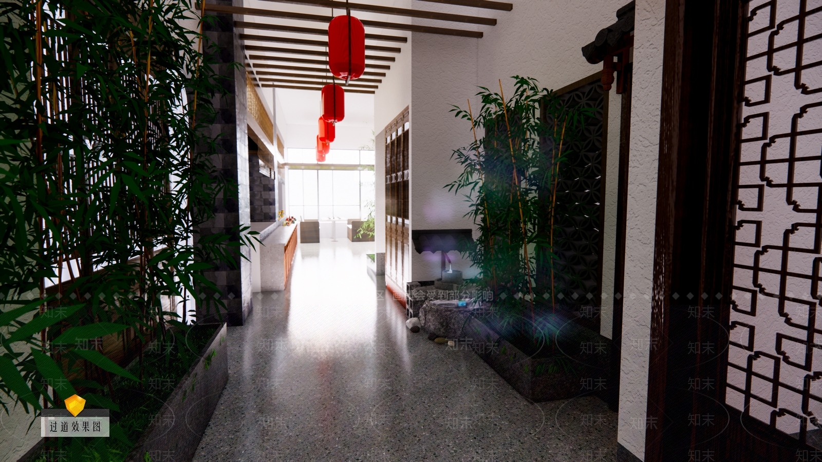 中式茶室SU模型下载【ID:982497391】