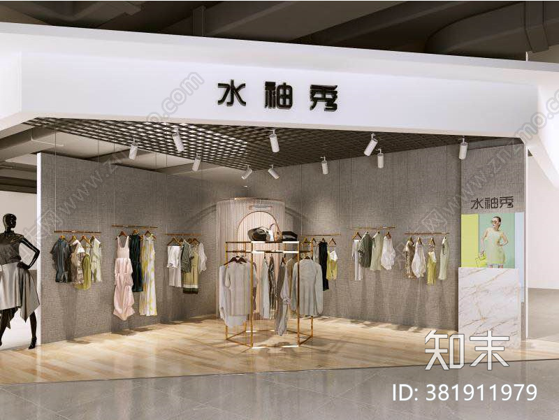 服装店cad施工图下载【ID:381911979】