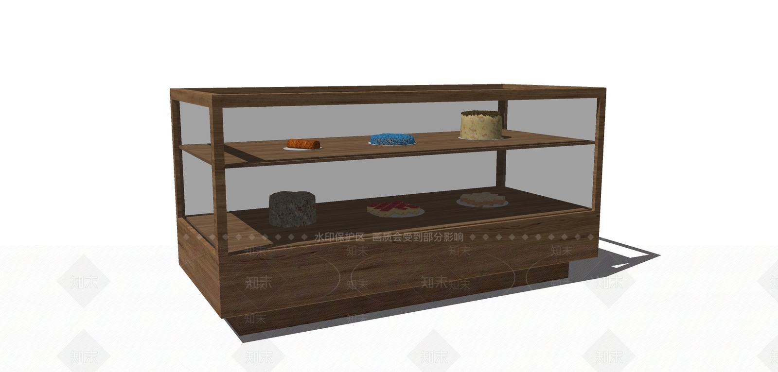 现代风格展柜SU模型下载【ID:381914348】