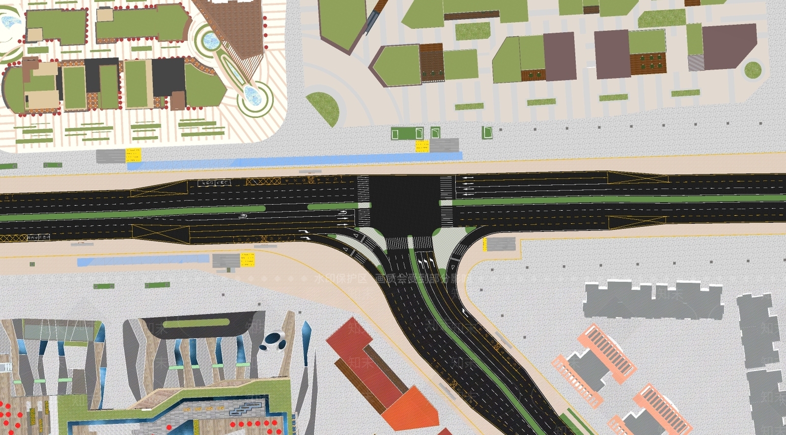 现代道路SU模型下载【ID:982107756】