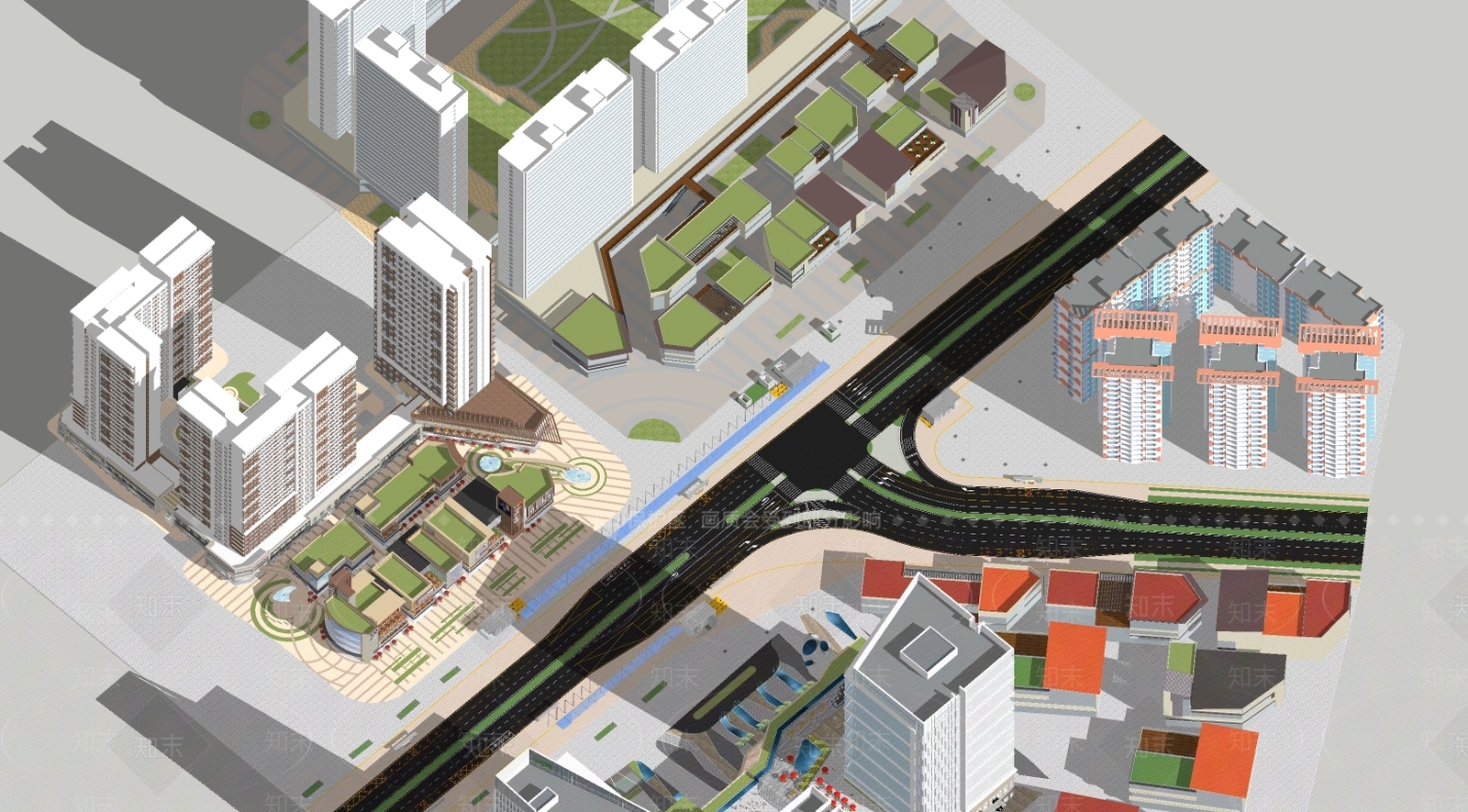 现代道路SU模型下载【ID:982107756】
