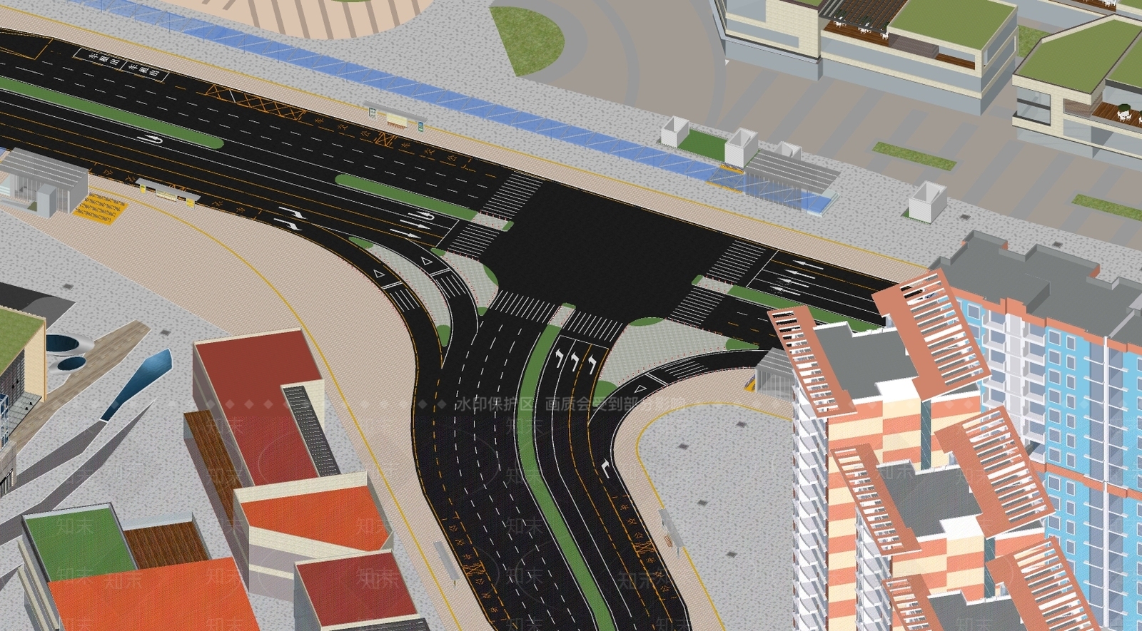 现代道路SU模型下载【ID:982107756】