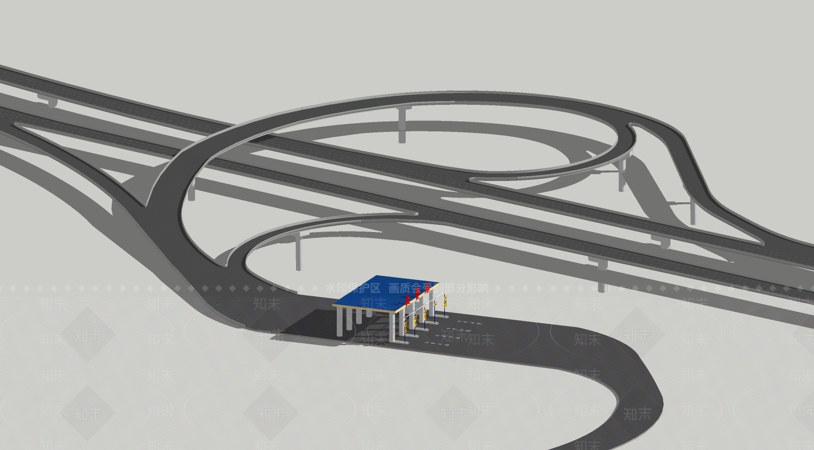 现代道路SU模型下载【ID:982107728】
