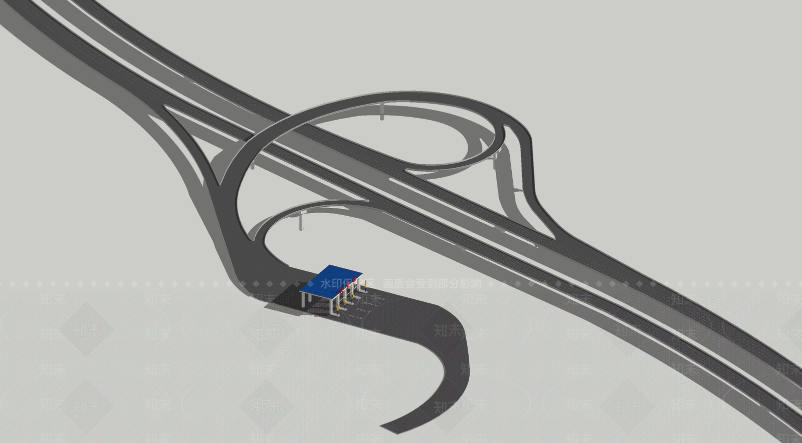 现代道路SU模型下载【ID:982107728】