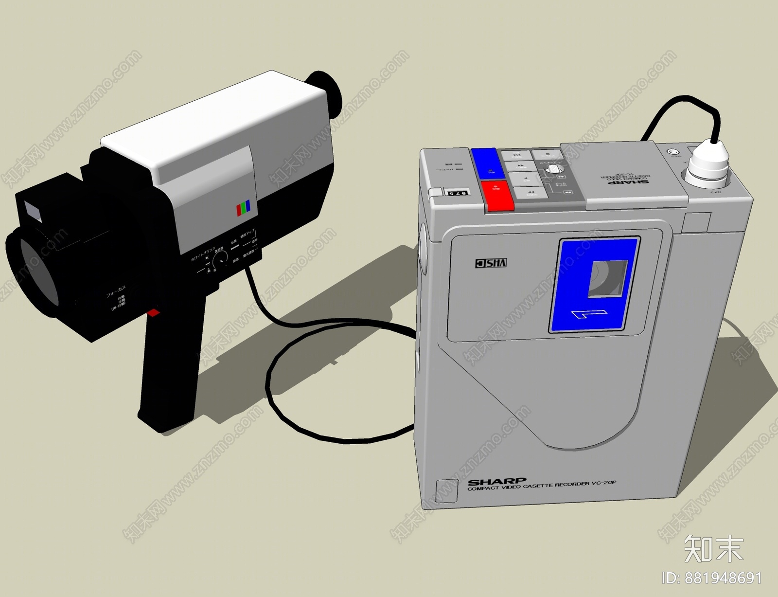 现代录像机SU模型下载【ID:881948691】