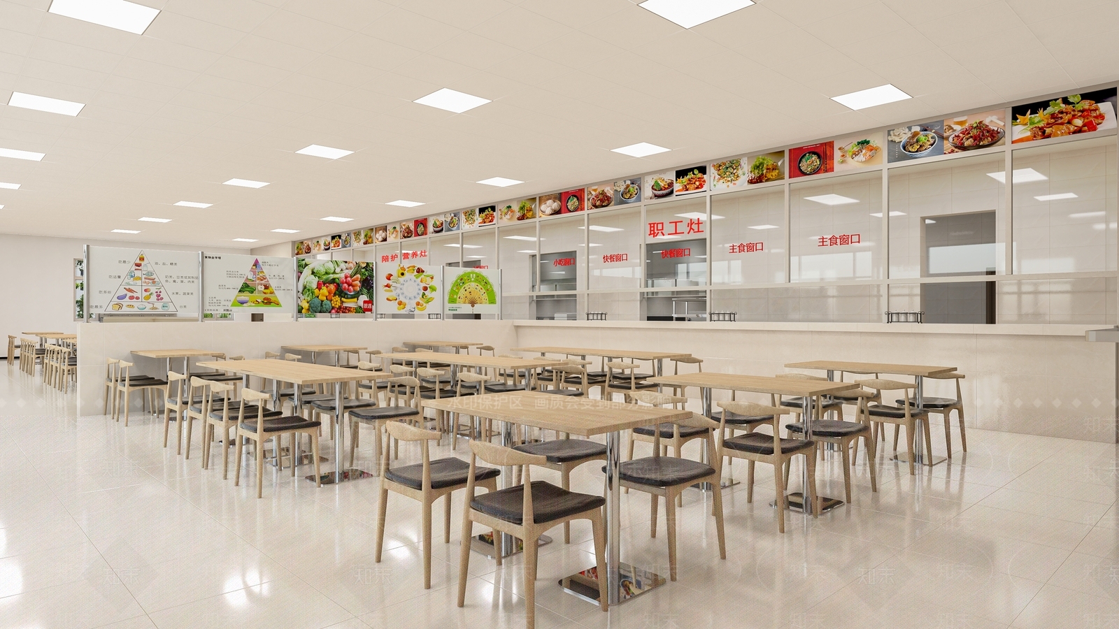 现代食堂SU模型下载【ID:981972709】