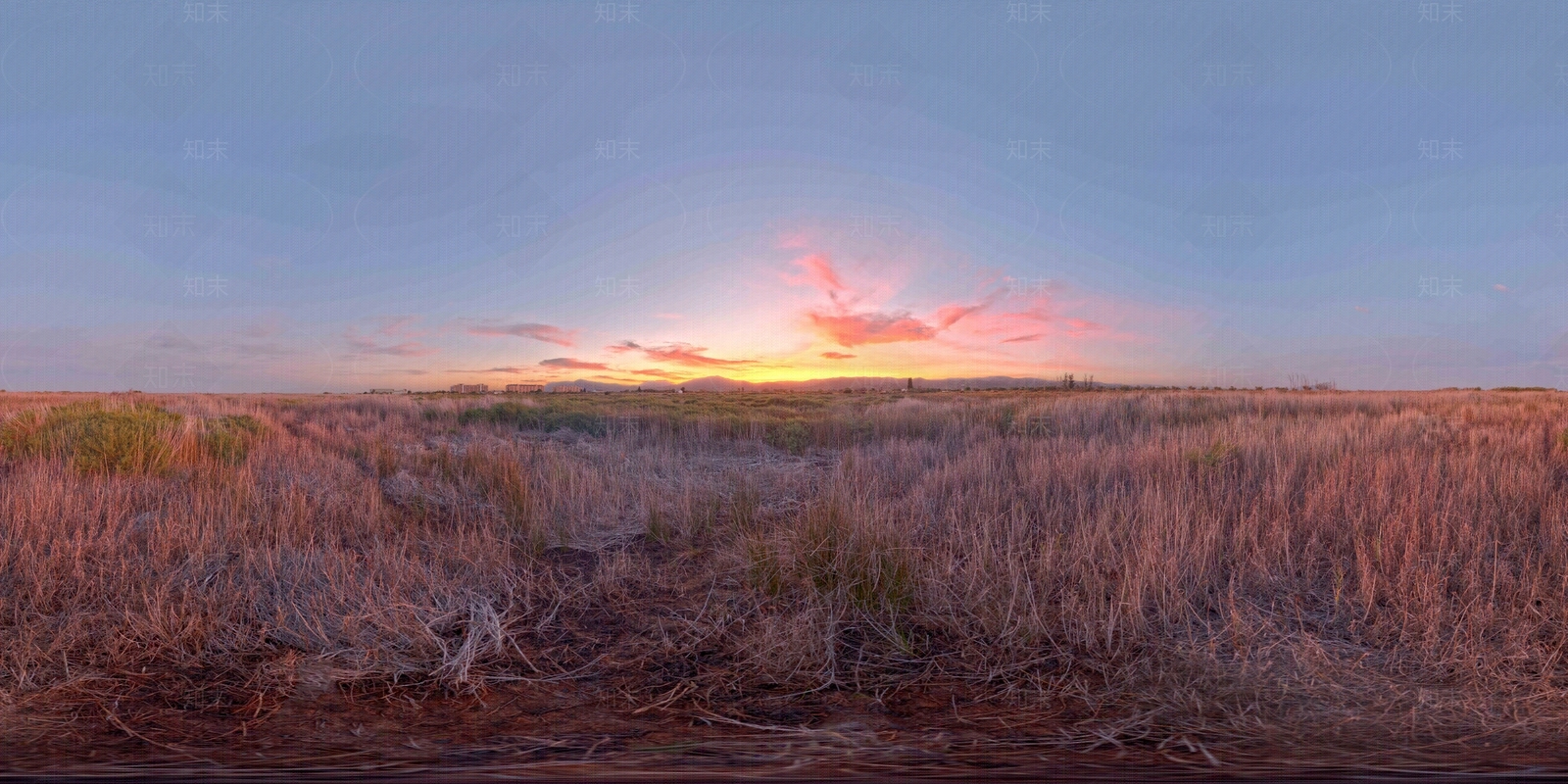 HDRI冬季傍晚贴图下载【ID:282004457】