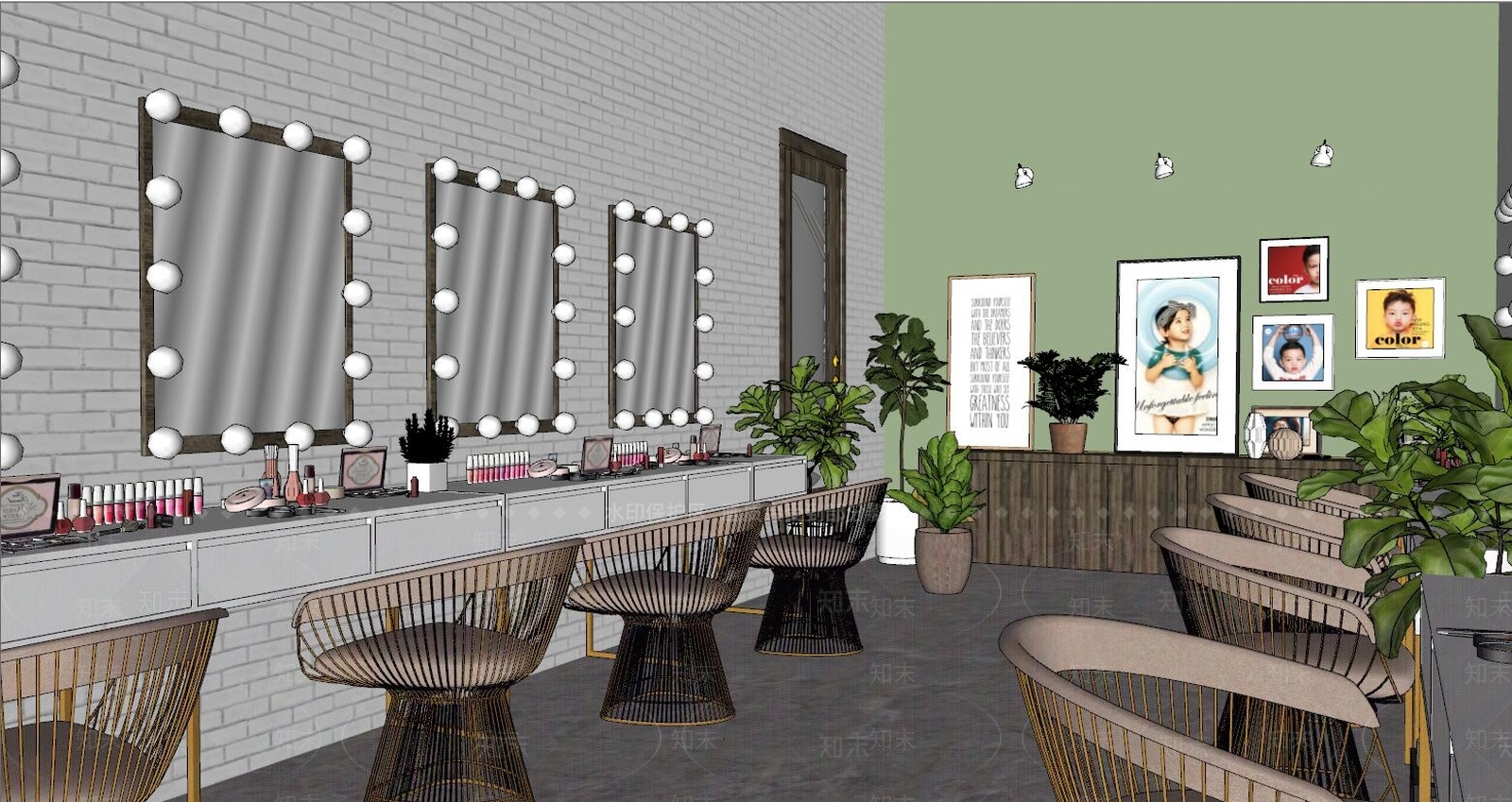 现代摄影店SU模型下载【ID:182032107】