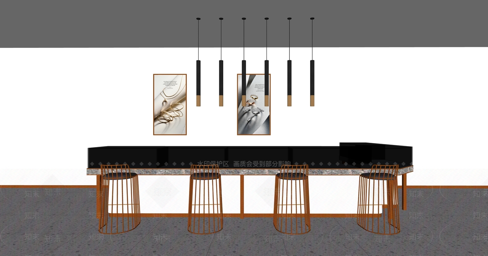 现代珠宝店SU模型下载【ID:182043465】
