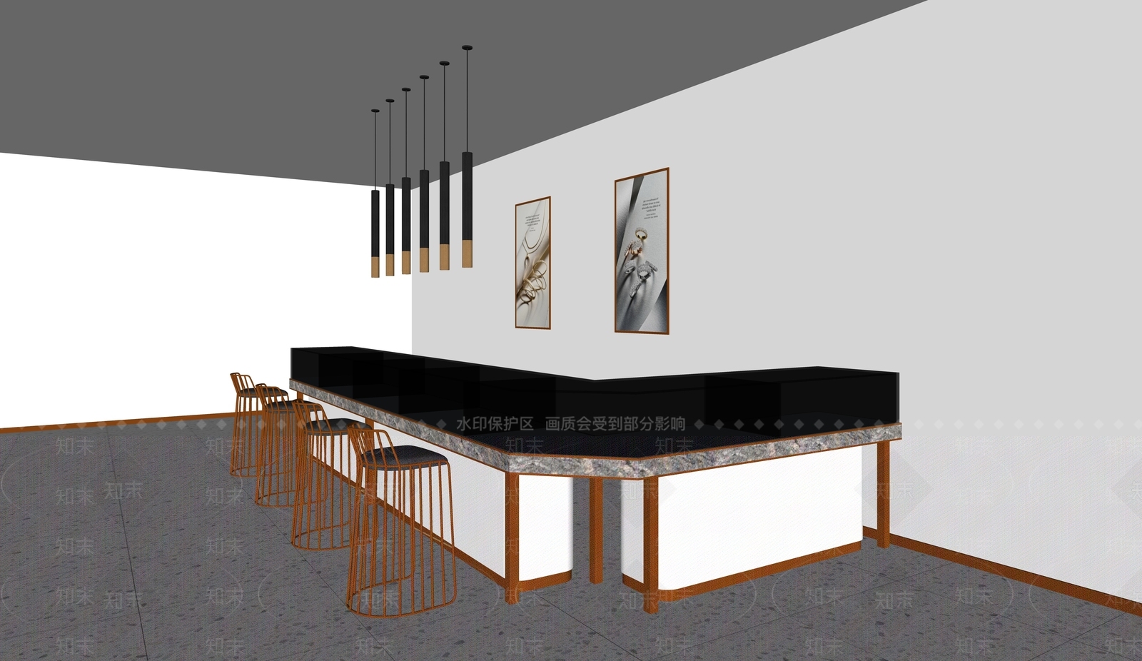 现代珠宝店SU模型下载【ID:182043465】
