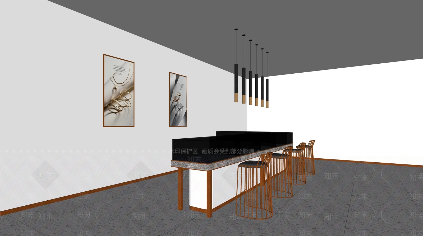 现代珠宝店SU模型下载【ID:182043465】