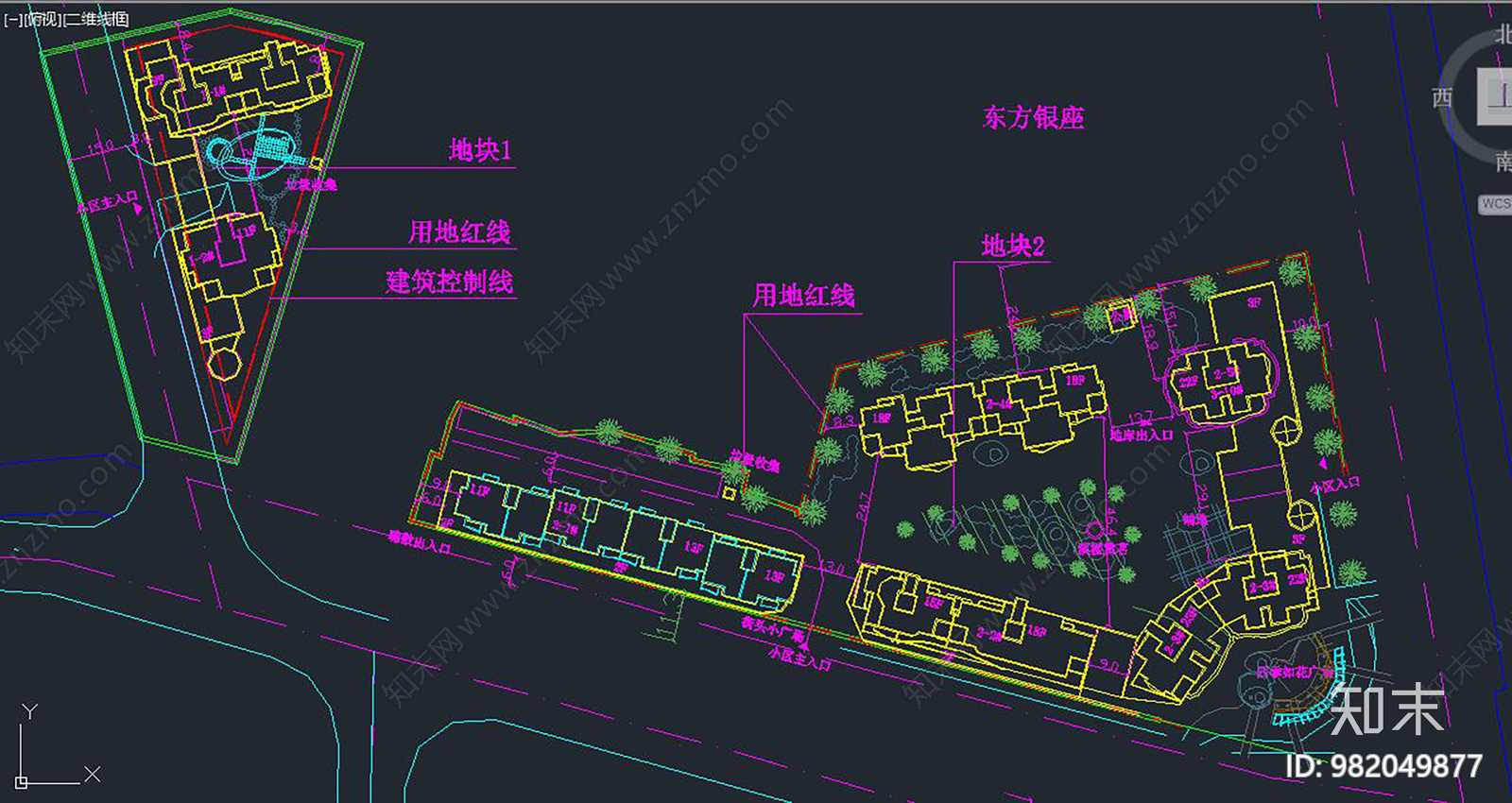 某旧城改造总图cad施工图下载【ID:982049877】