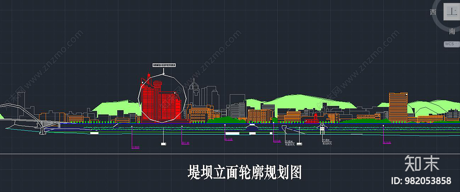 市滨江地段规划方案cad施工图下载【ID:982053858】
