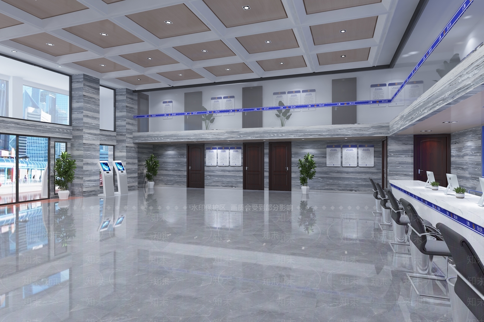 现代派出所3D模型下载【ID:582150441】