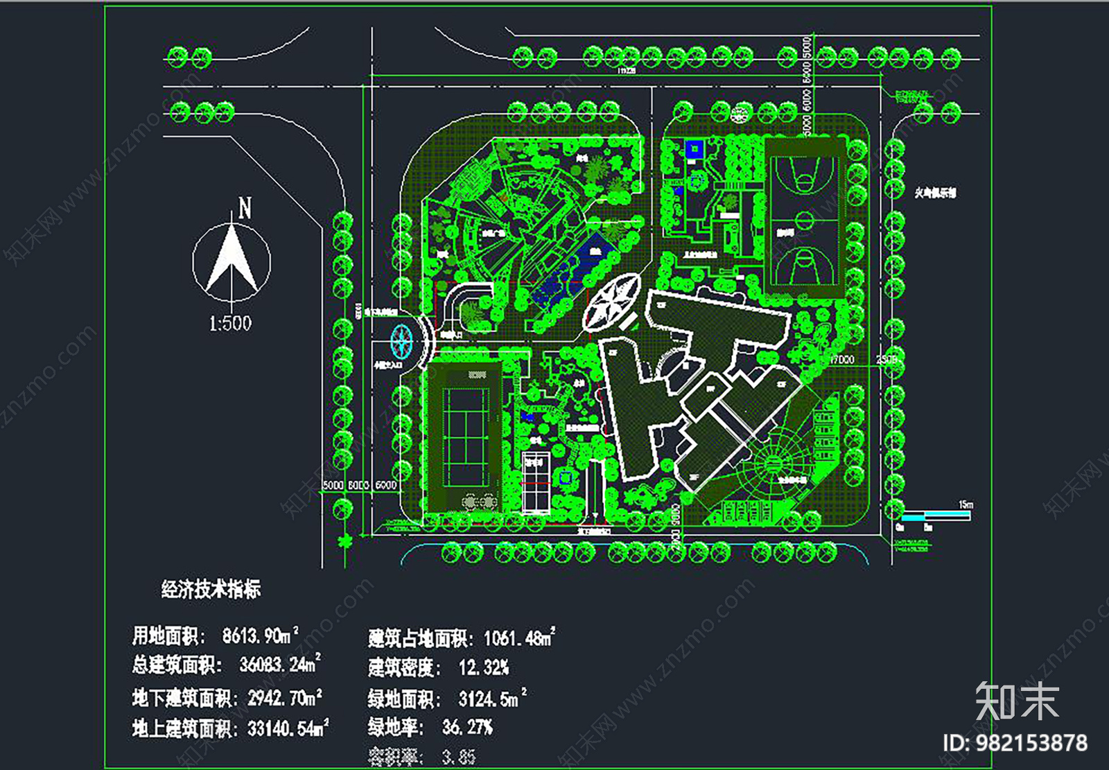 小区规划总图施工图下载【ID:982153878】