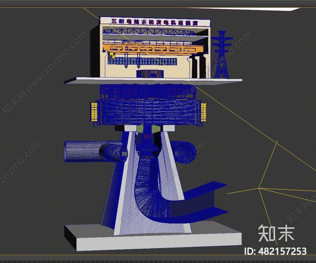 现代发电机3D模型下载【ID:482157253】