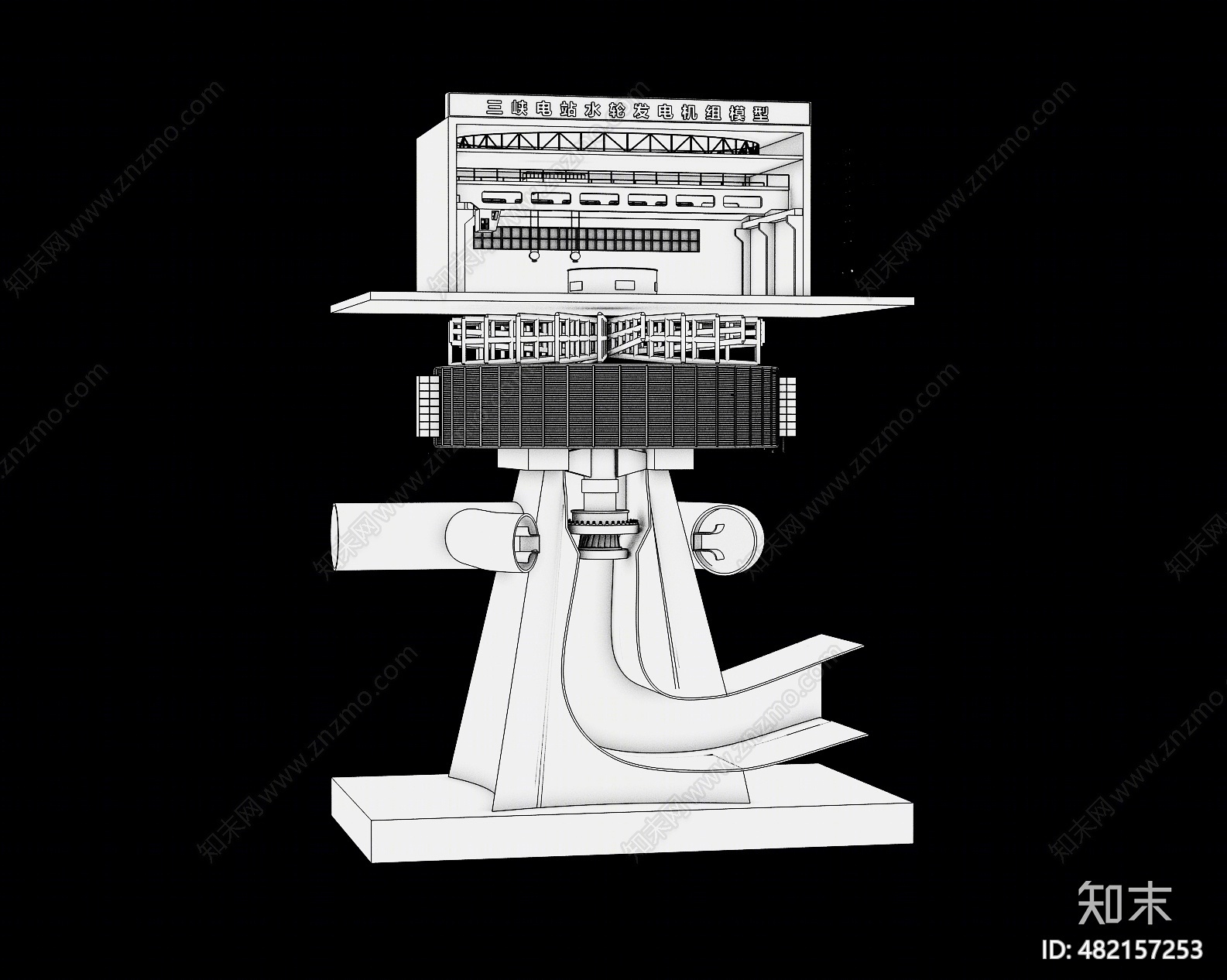 现代发电机3D模型下载【ID:482157253】