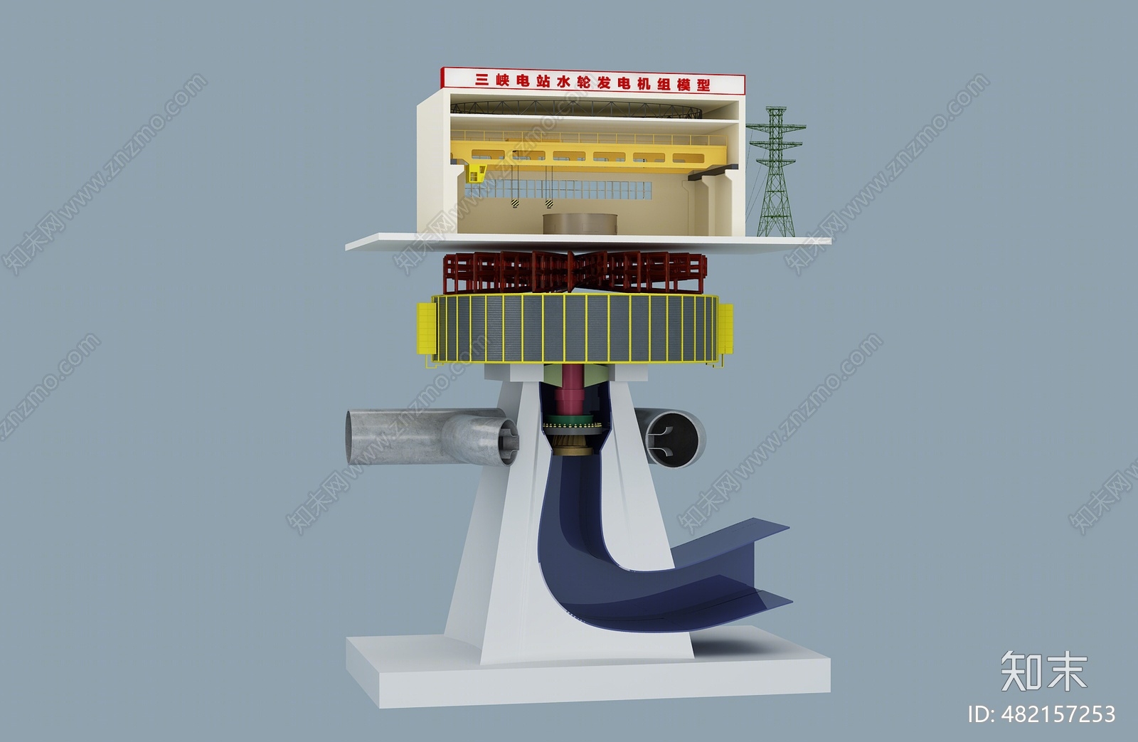 现代发电机3D模型下载【ID:482157253】