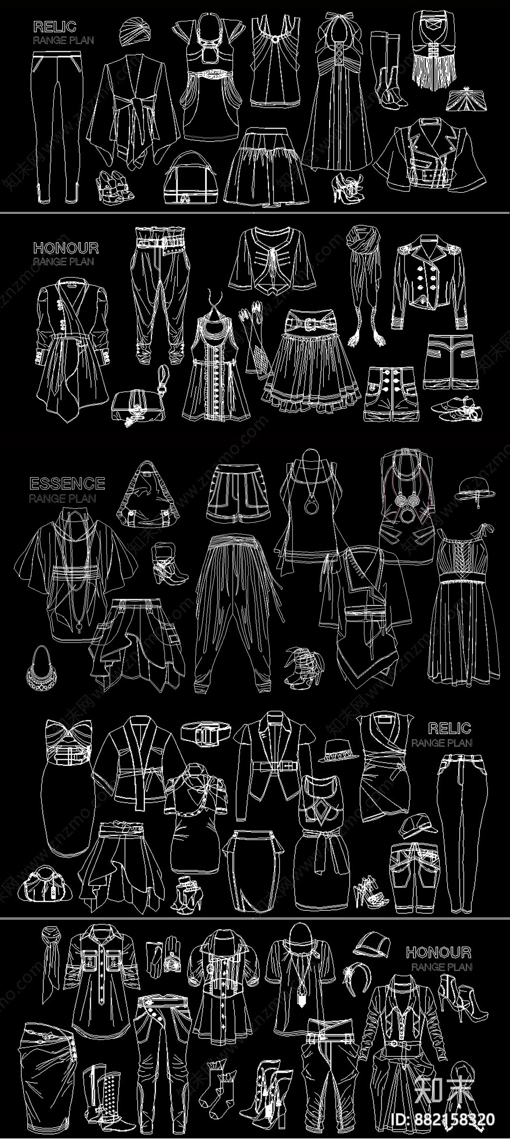服装施工图下载【ID:882158320】