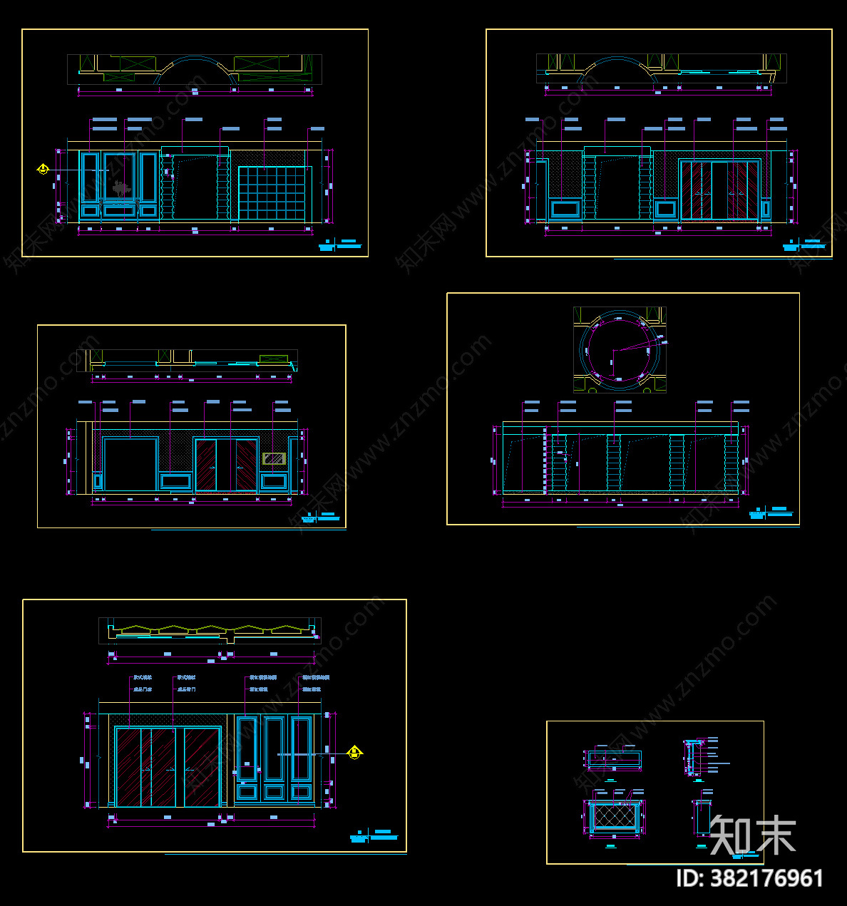 店面设计cad施工图下载【ID:382176961】
