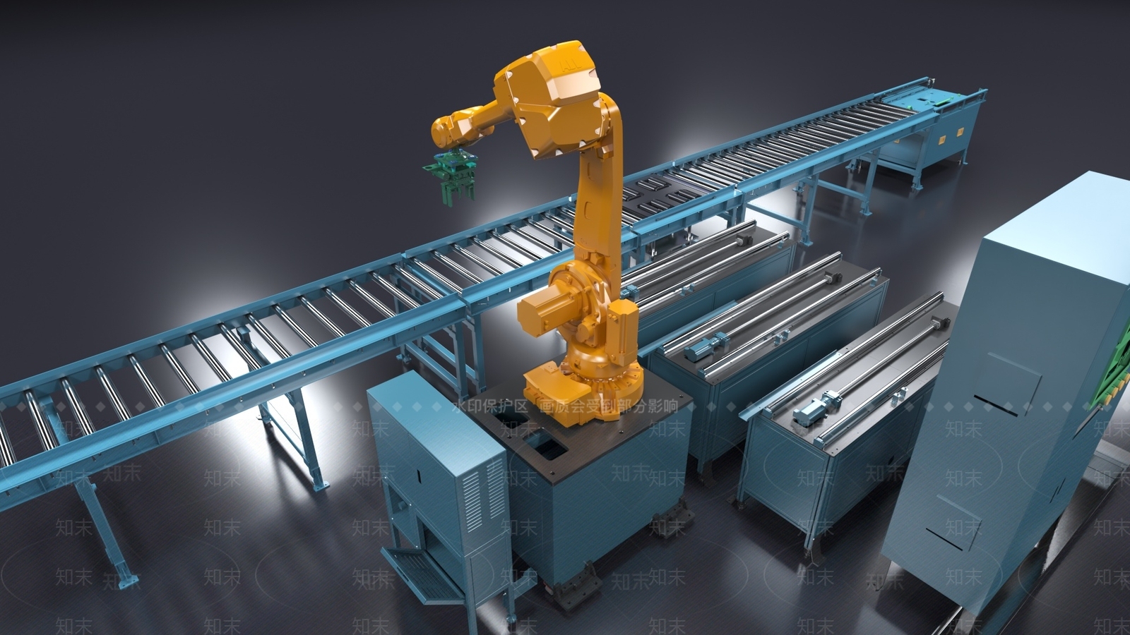 现代机械臂3D模型下载【ID:1105517071】