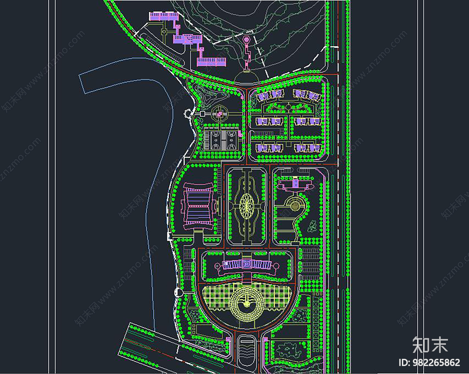规划图cad施工图下载【ID:982265862】