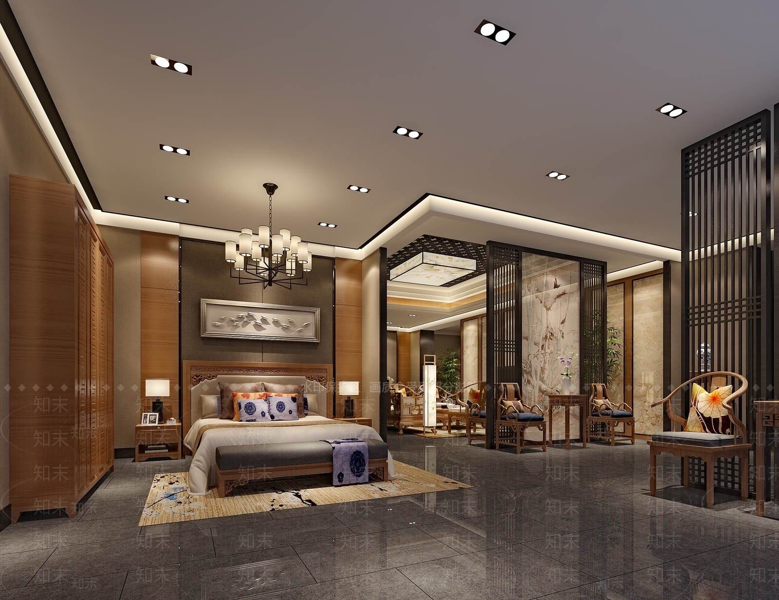 新中式家居专卖店3D模型下载【ID:382275027】