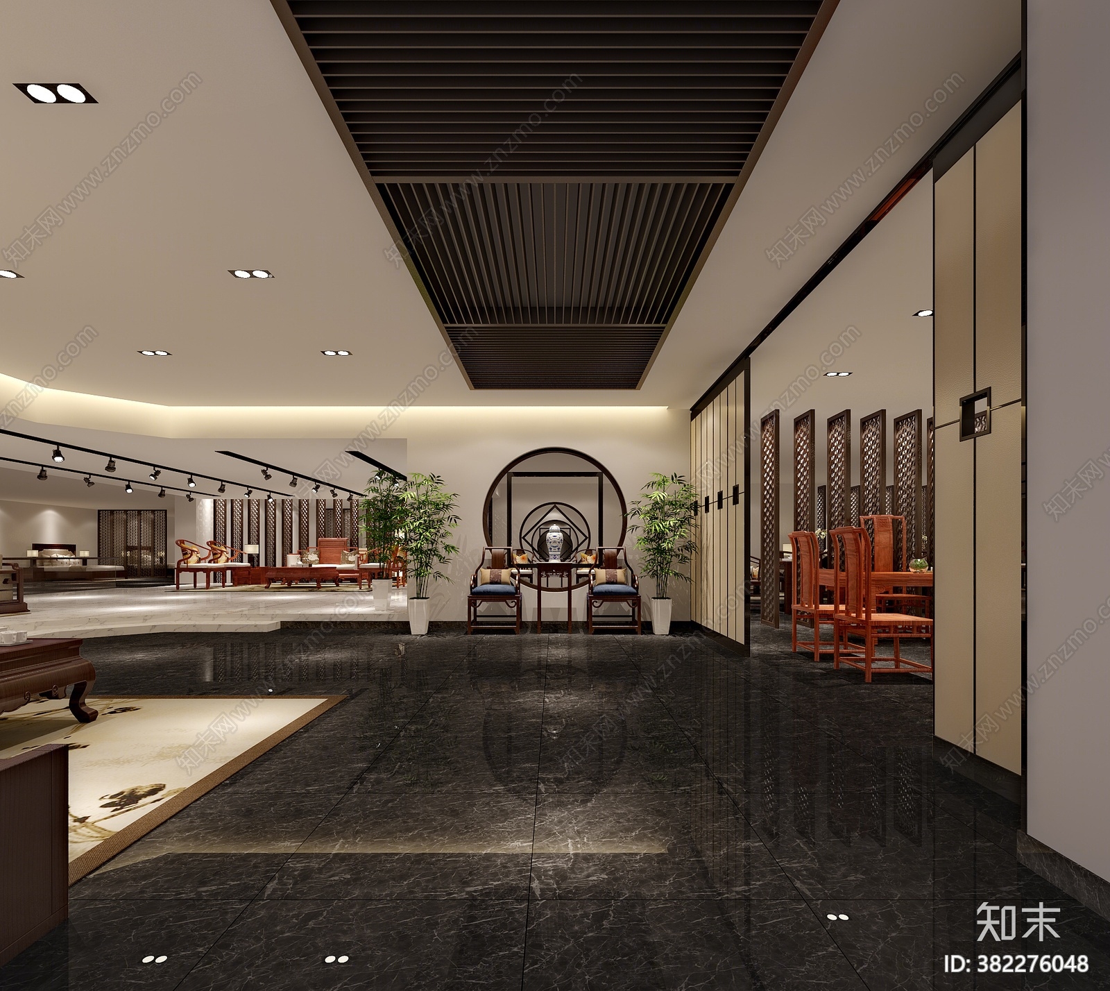 中式家居专卖店3D模型下载【ID:382276048】