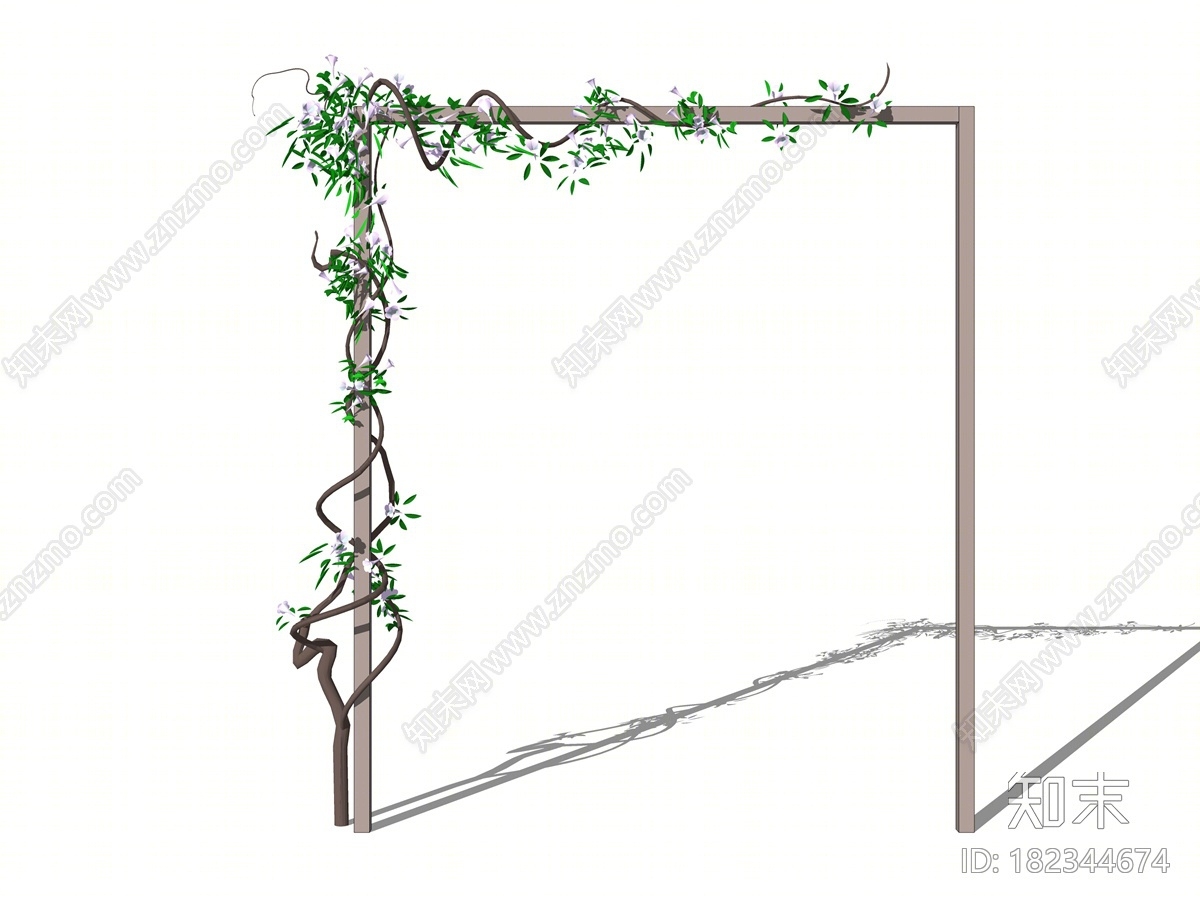 现代植物SU模型下载【ID:182344674】