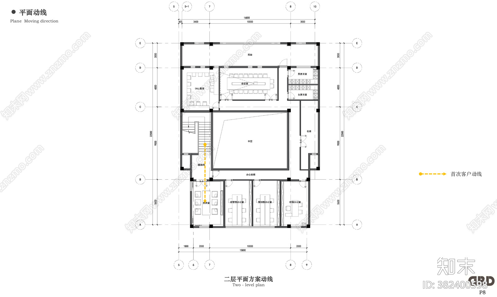 济南售楼部cad施工图下载【ID:382400598】