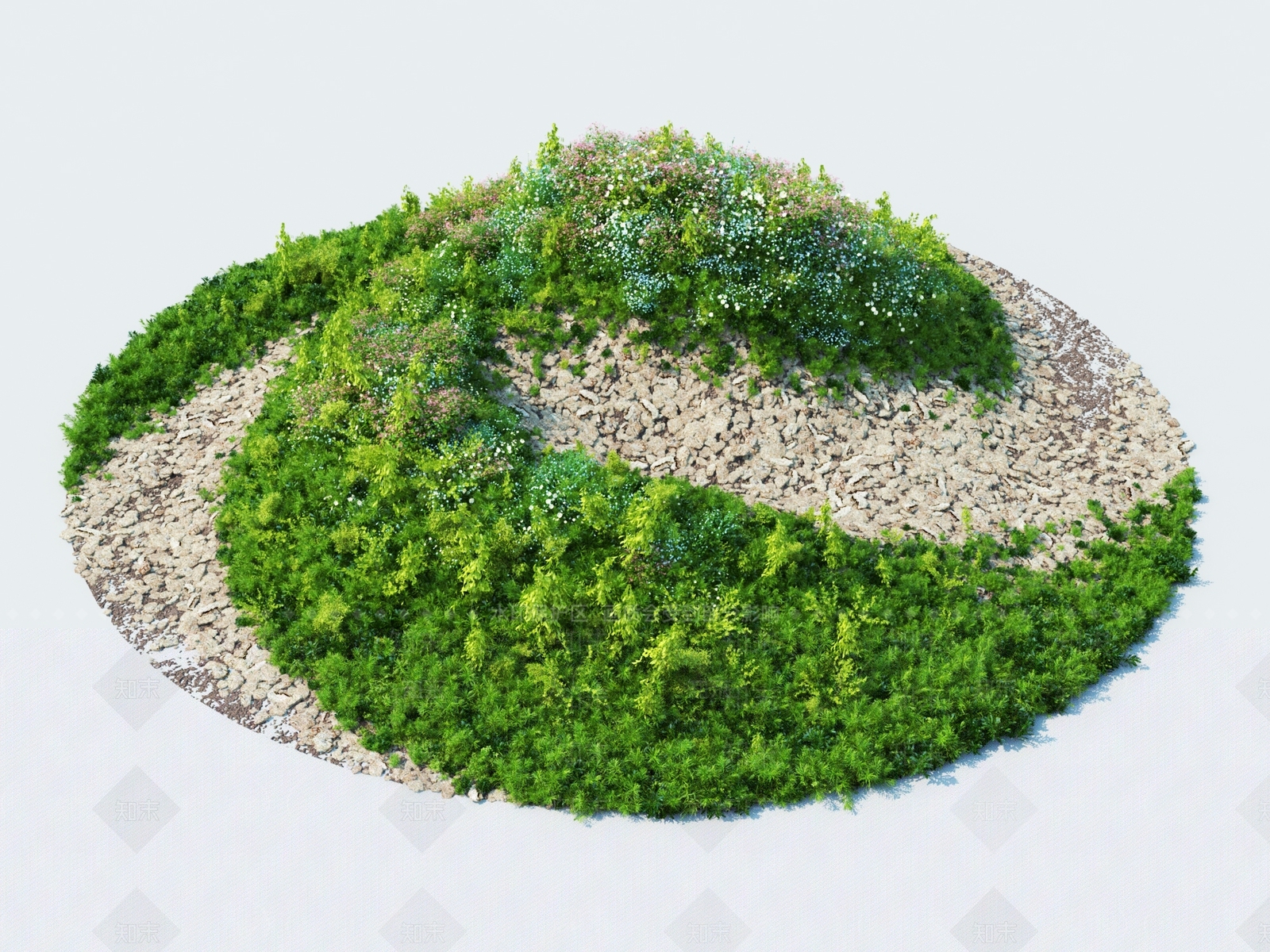 现代植物3D模型下载【ID:682463786】