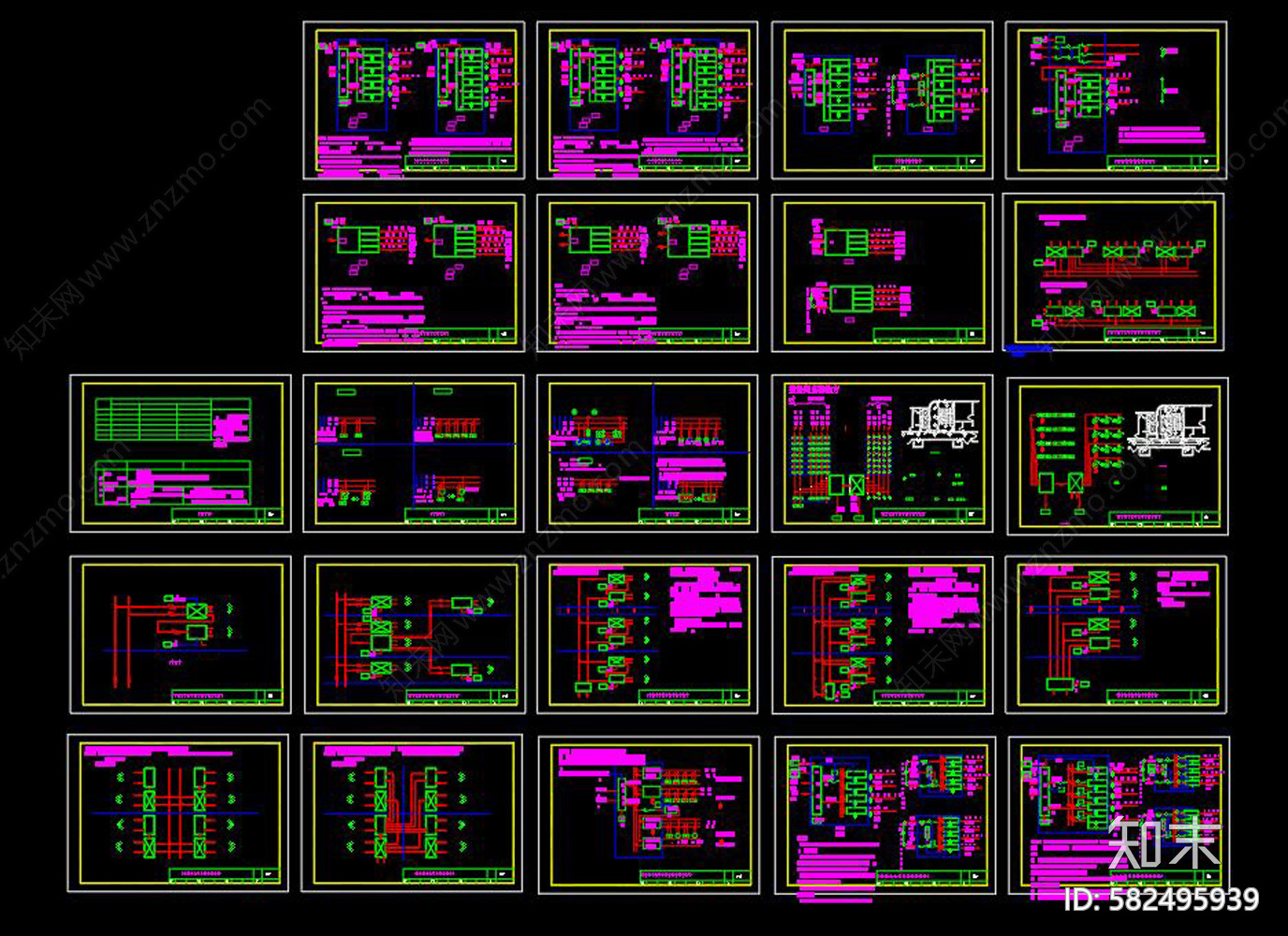 商场影剧院等智能家居控制系统图集施工图下载【ID:582495939】