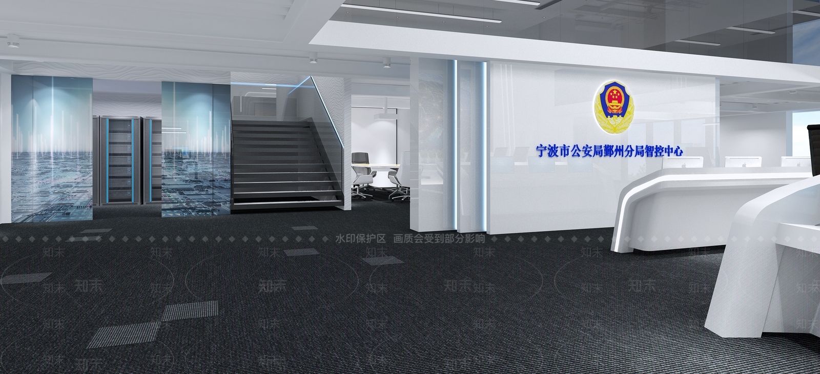 现代智控大厅3D模型下载【ID:482500077】