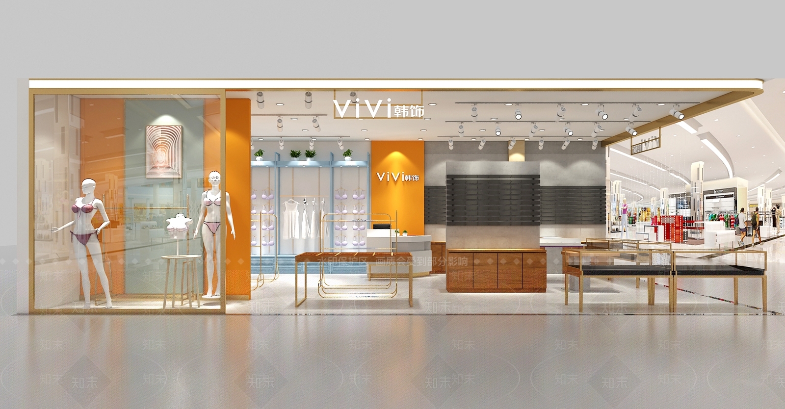 现代内衣饰品店3D模型下载【ID:382501294】