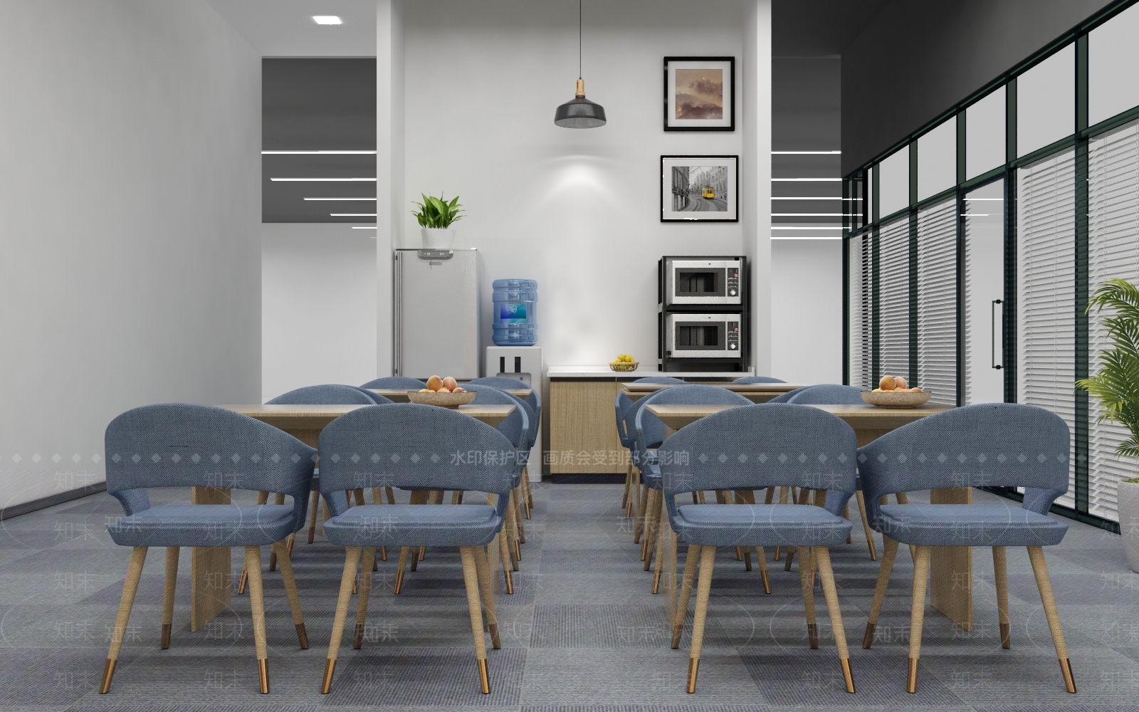 现代食堂3D模型下载【ID:783004706】