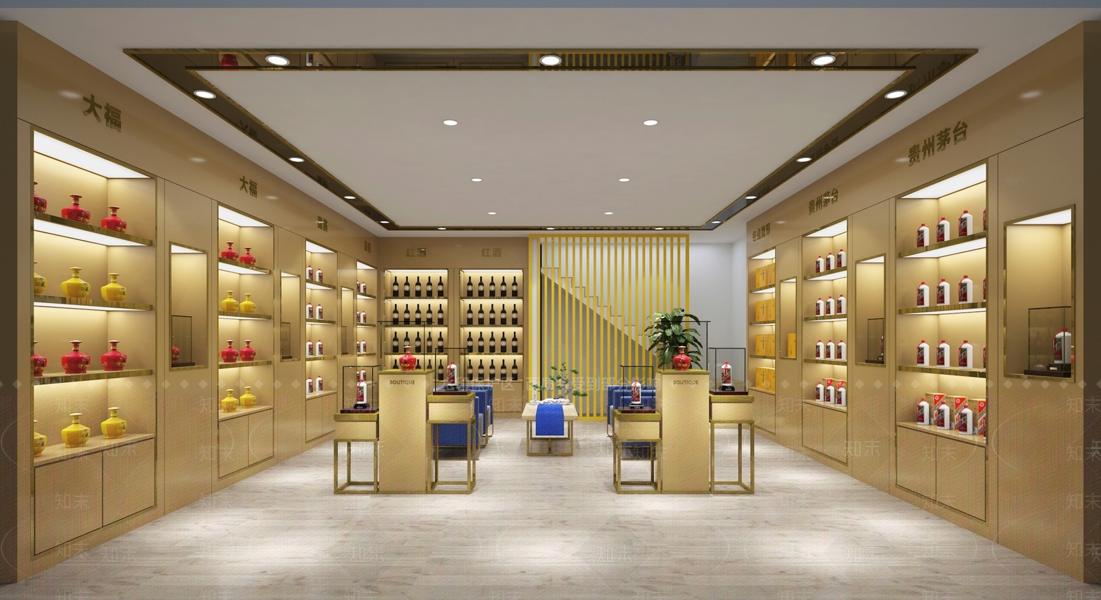 现代烟酒店3D模型下载【ID:682565164】