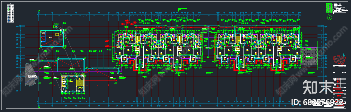 小区建筑cad施工图下载【ID:682576922】