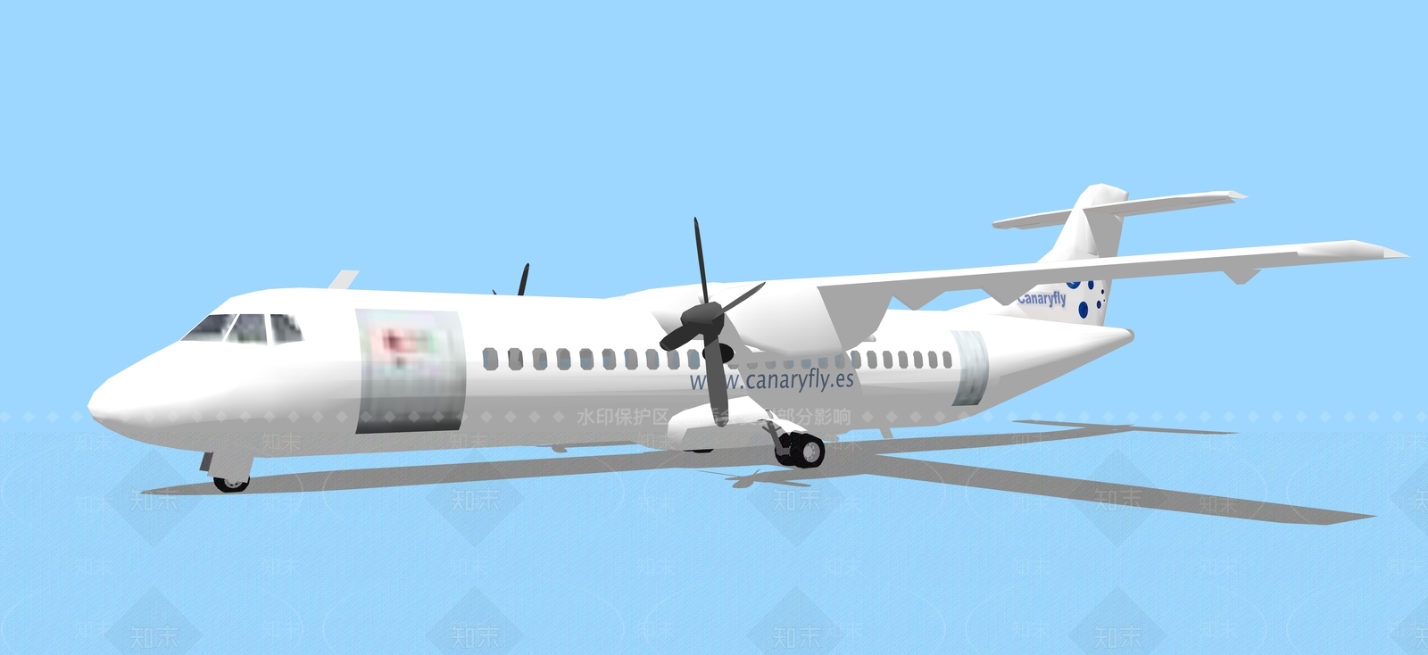 现代航空SU模型下载【ID:882593597】