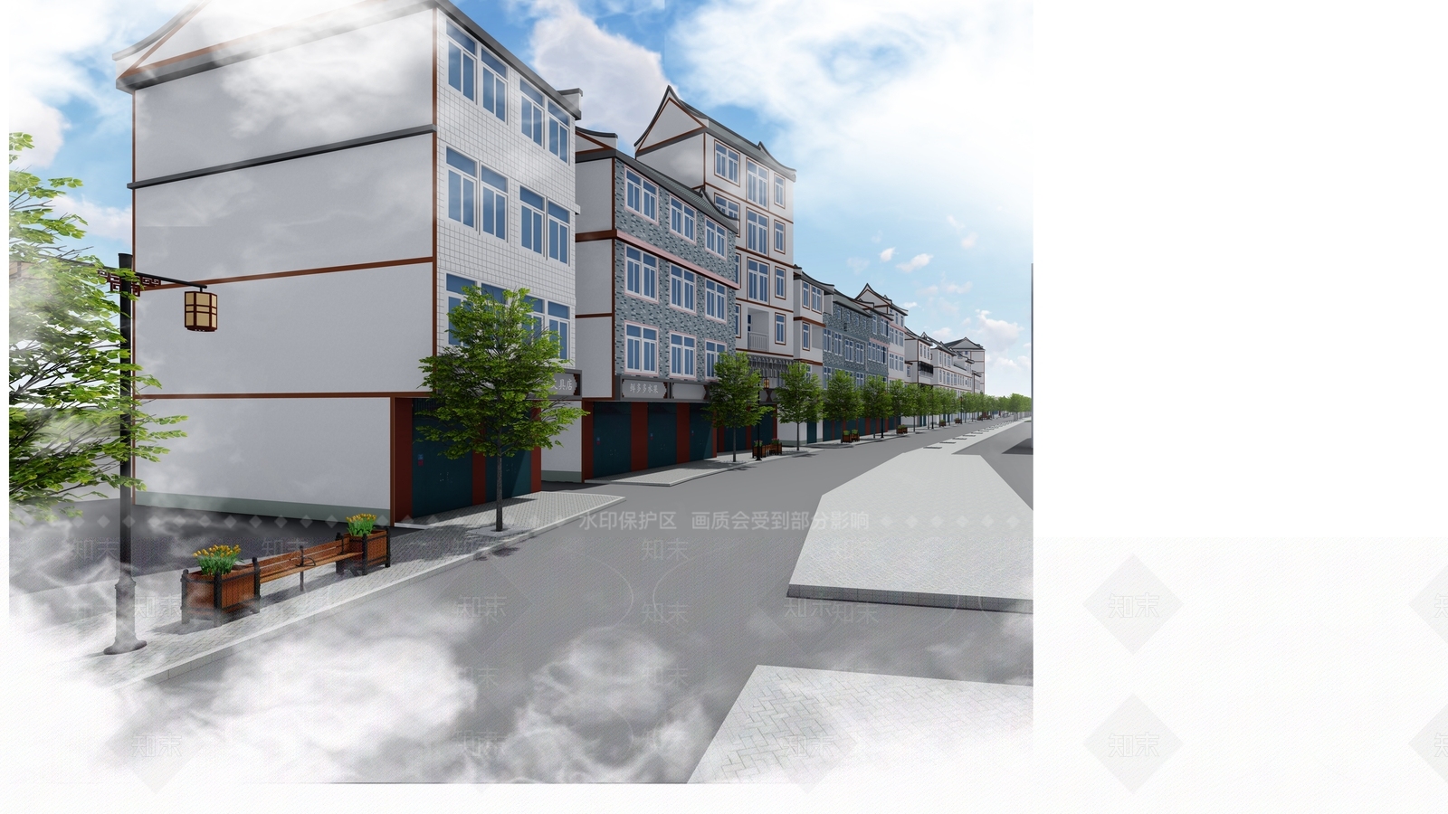 现代乡村民房SU模型下载【ID:185848094】