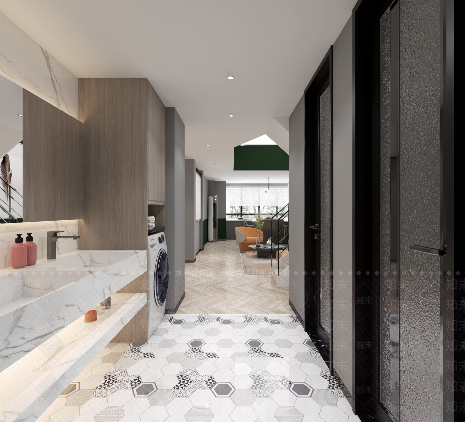 现代单身公寓3D模型下载【ID:982610792】