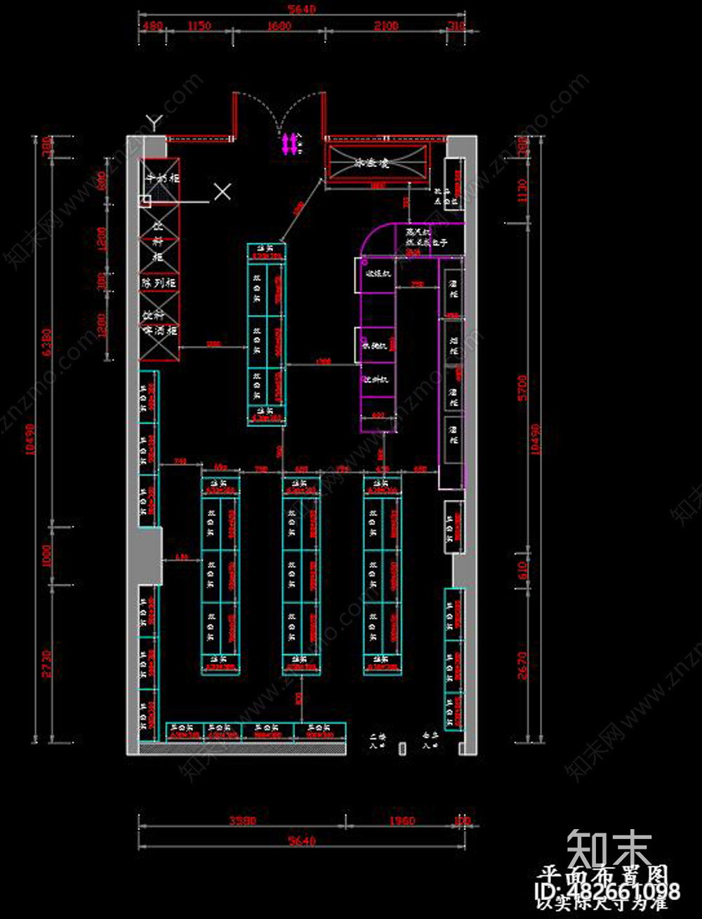 便利店CADcad施工图下载【ID:482661098】