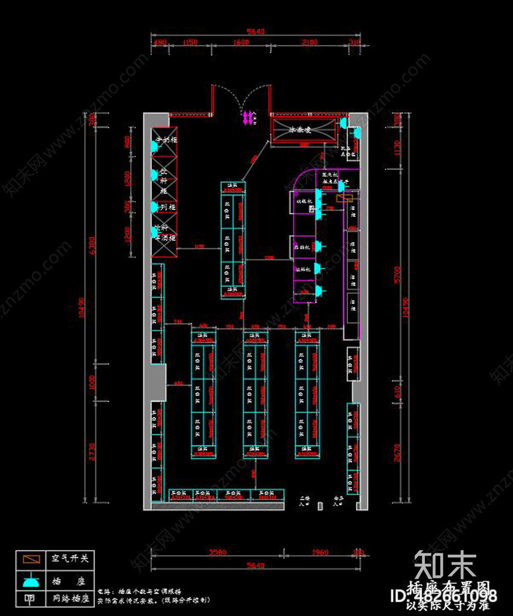 便利店CADcad施工图下载【ID:482661098】